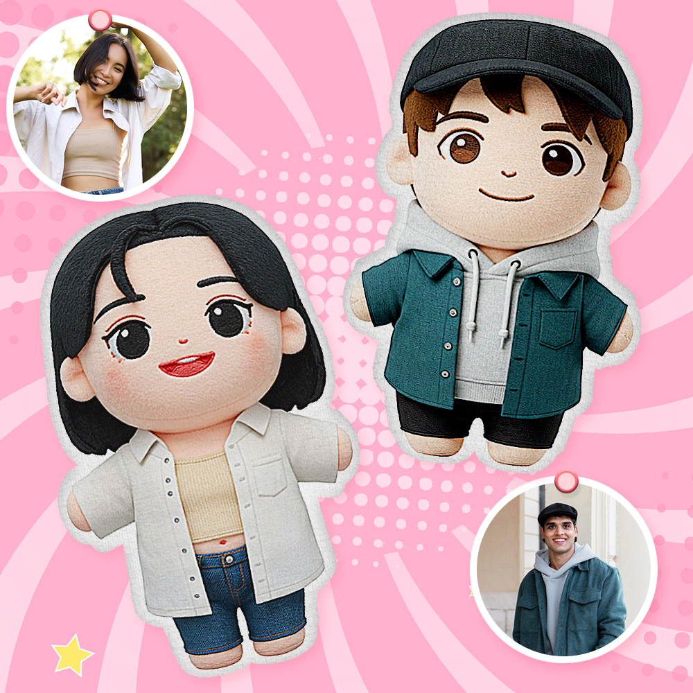 Cartoon Selfies Custom Plush Dolls