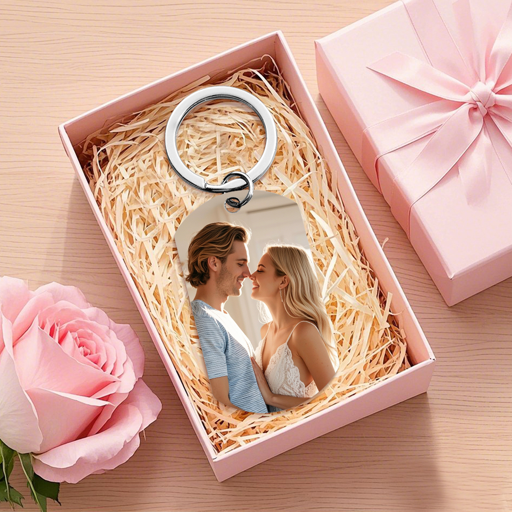 Custom Drive Safe Keychain,I Need You Here With Me,Personalise Photo Keyring,Gift For Boyfriend or Husband,Valentine's Day Gifts,Anniversary