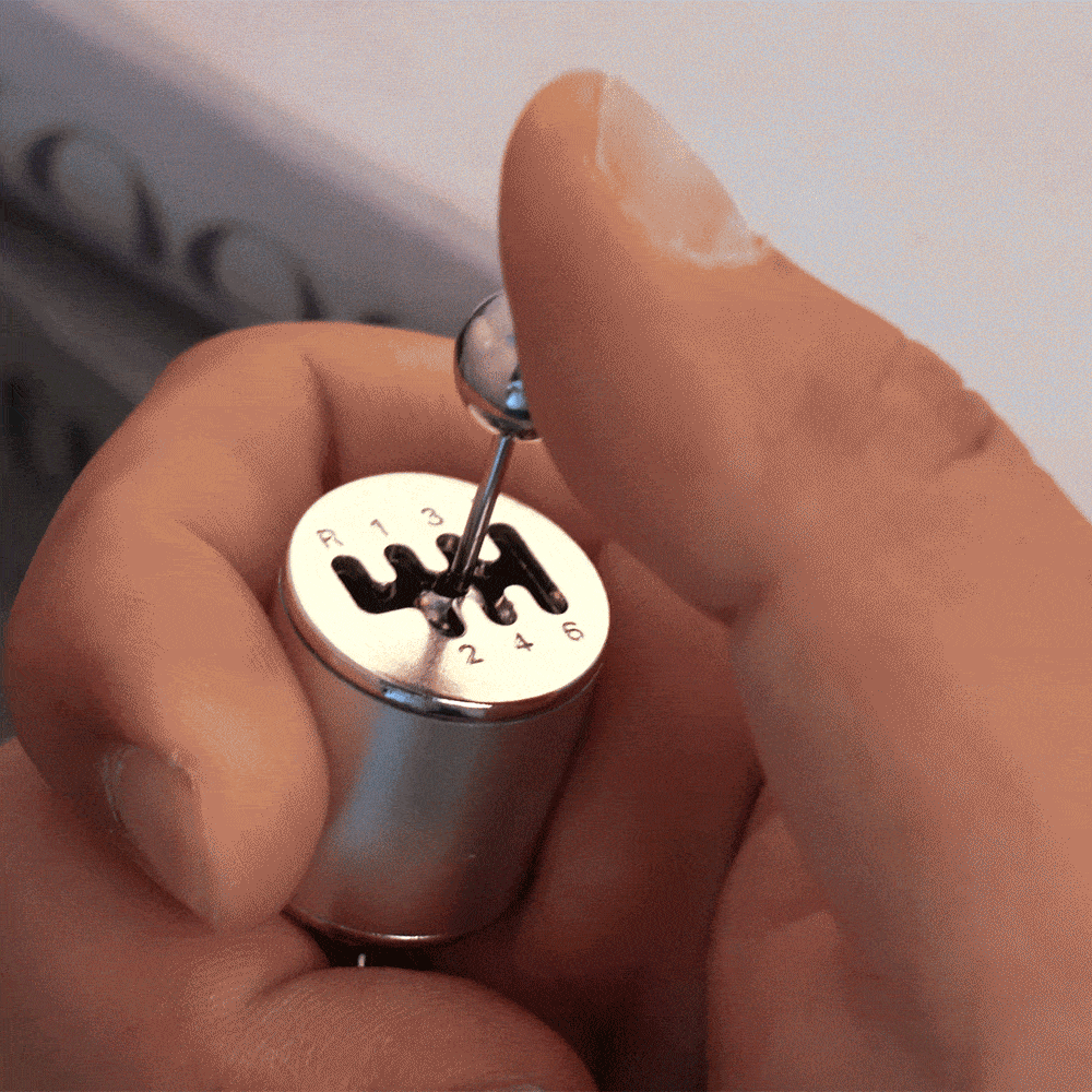 Father's Day Gifts Custom Miniature Shifting Keychain Speed Gear Shift Keychain Personalized Stress Relief Fob Custom Name Miniature Shifting Keychain