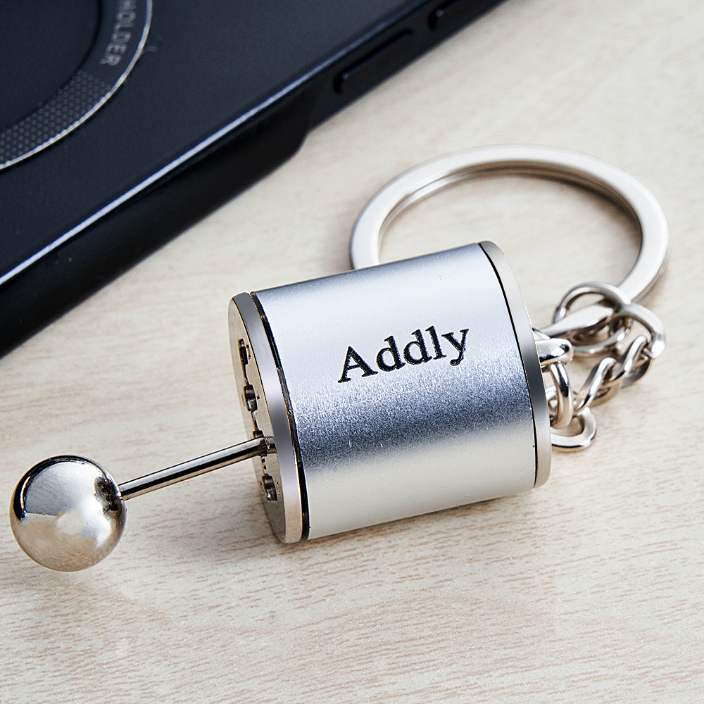 Father's Day Gifts Custom Miniature Shifting Keychain Speed Gear Shift Keychain Personalized Stress Relief Fob Custom Name Miniature Shifting Keychain