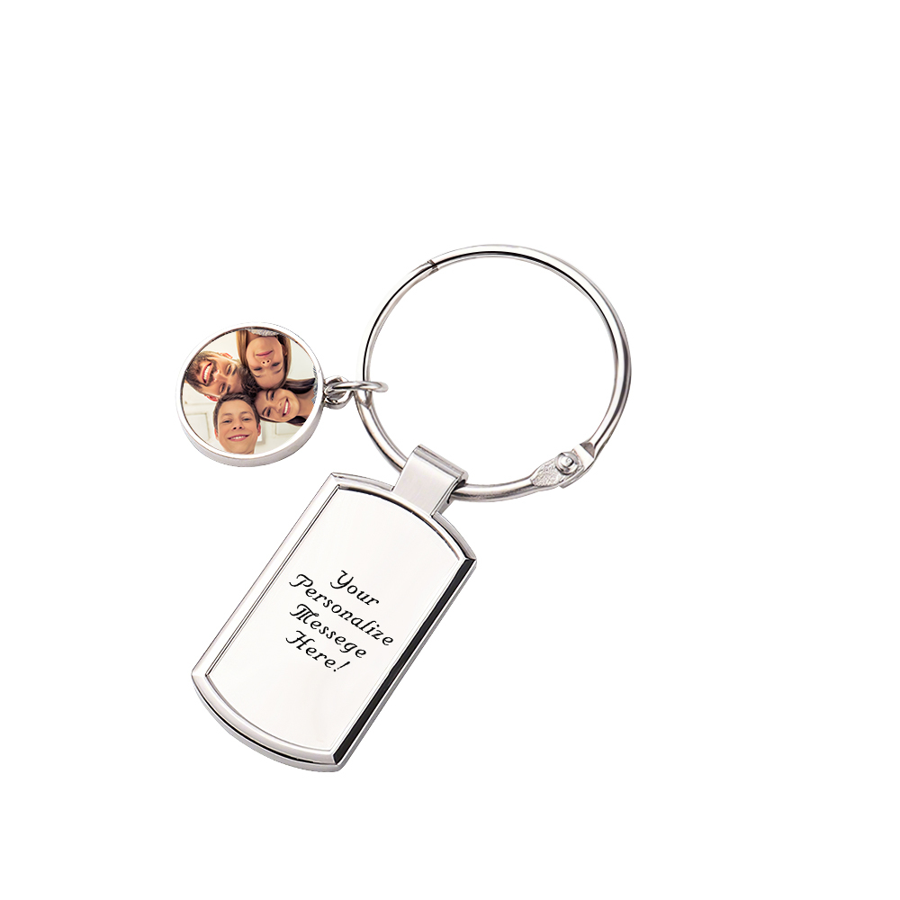 Photo Keychain for Mom Dad Personalized Custom Keychain with Picture Memorial Keychain for Couples