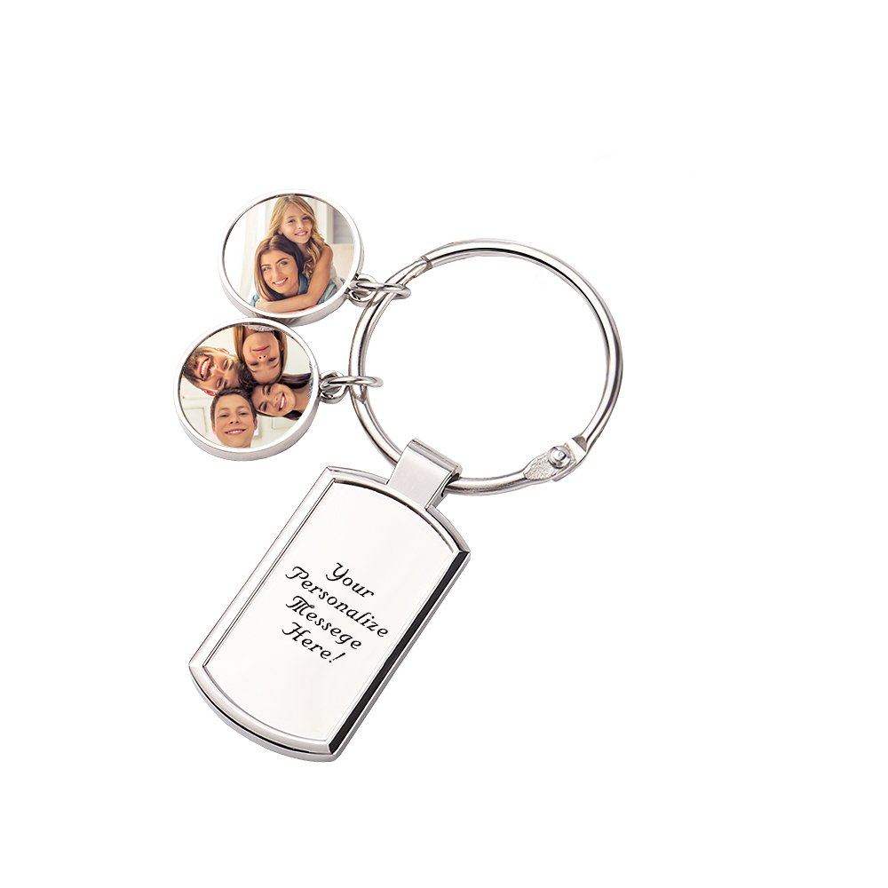Photo Keychain for Mom Dad Personalized Custom Keychain with Picture Memorial Keychain for Couples