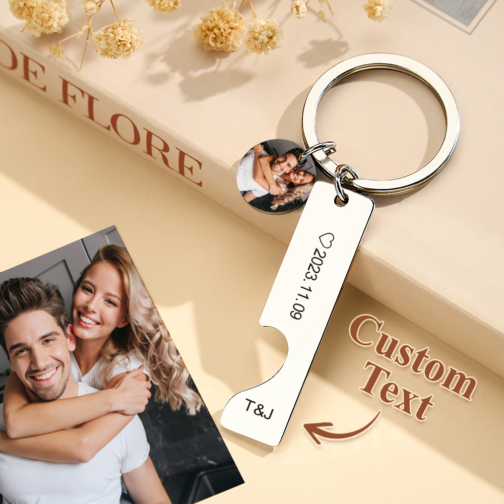 Custom Couple Keychain Personalized Gift For Boyfriend Girlfriend Matching Keychains Anniversary Gifts for Boyfriend Valentine's Day Gifts