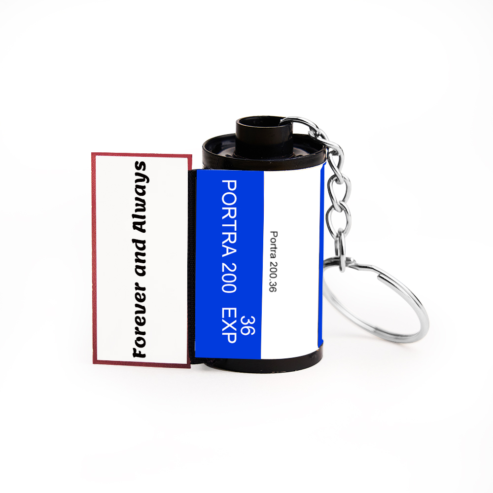 Custom Photo and Message Film Roll Keychain Personalized Photo Memory Film Keychain Photo Reel Keychain Valentine's Day Gift