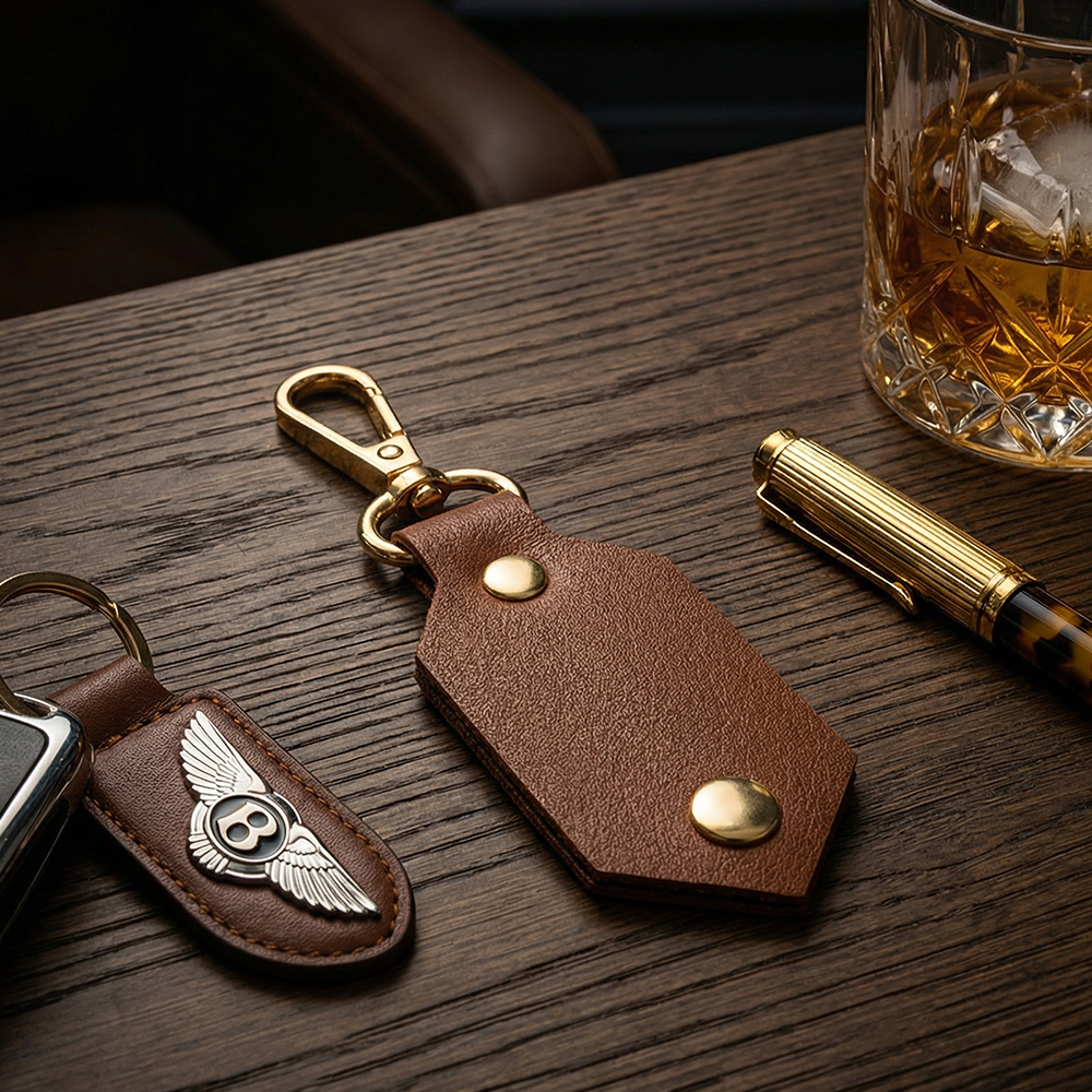 Personalized Photo and Calendar Leather Keychain with Custom Text Valentine's Day Gifts for Him