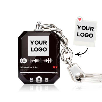Custom Spotify Code Crystal Keychain | Photo Keychain Personalized Gift