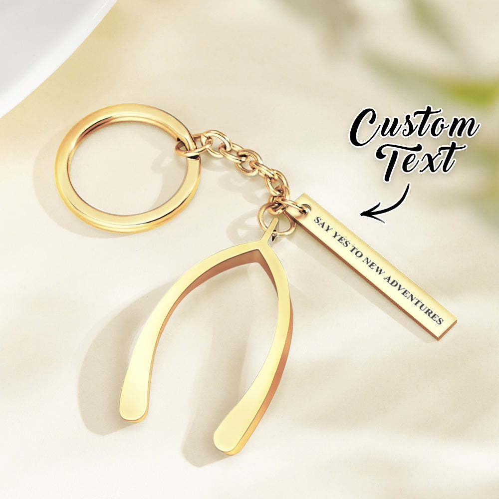 Personalized Engraved Key Chain Unique Custom Pendant Keychain Anniversary Gifts - NameNecklace