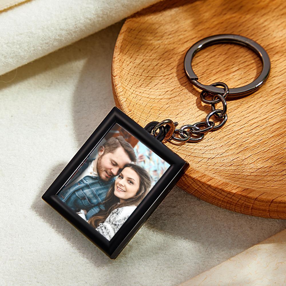 Custom Photo Keychain Minimalist Photo Frame Creative Gifts - NameNecklace