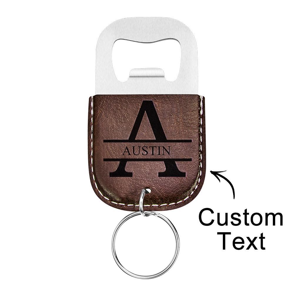 Custom Engraved Keychain Bottle Opener Simple Gifts - NameNecklace