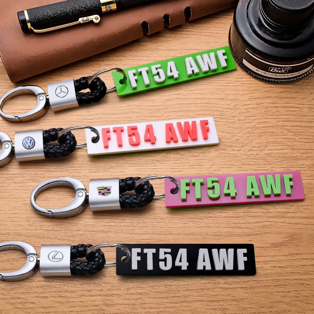 Custom Engraved Keychain Creative License Plate Custom Logo Gifts - NameNecklace