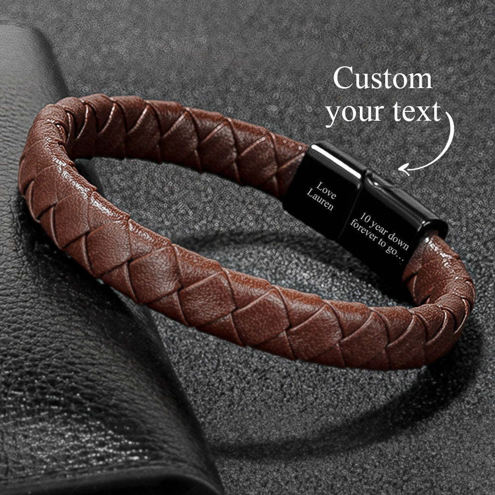 Personalised Men's Secret Message Bracelet
