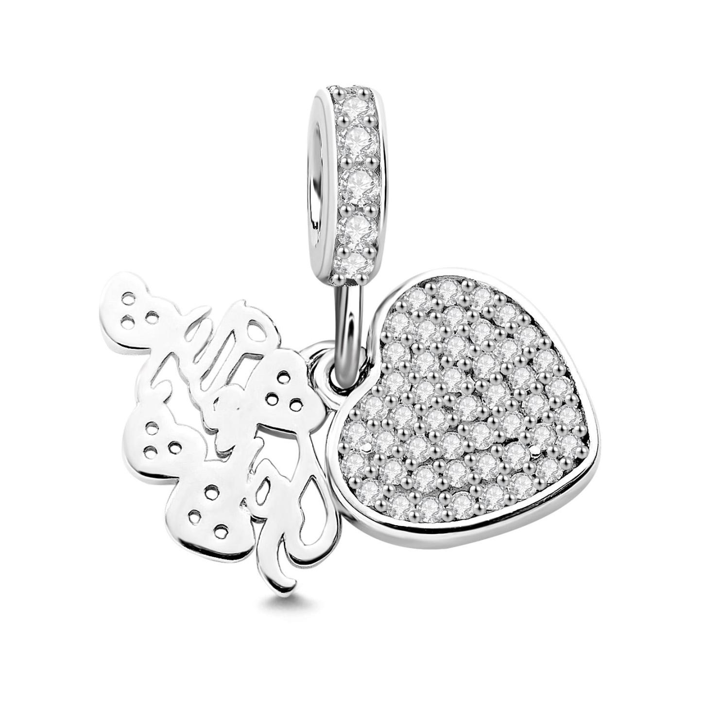 Custom Photo Charm Delicate Heart Creative Gifts for Family - NameNecklace