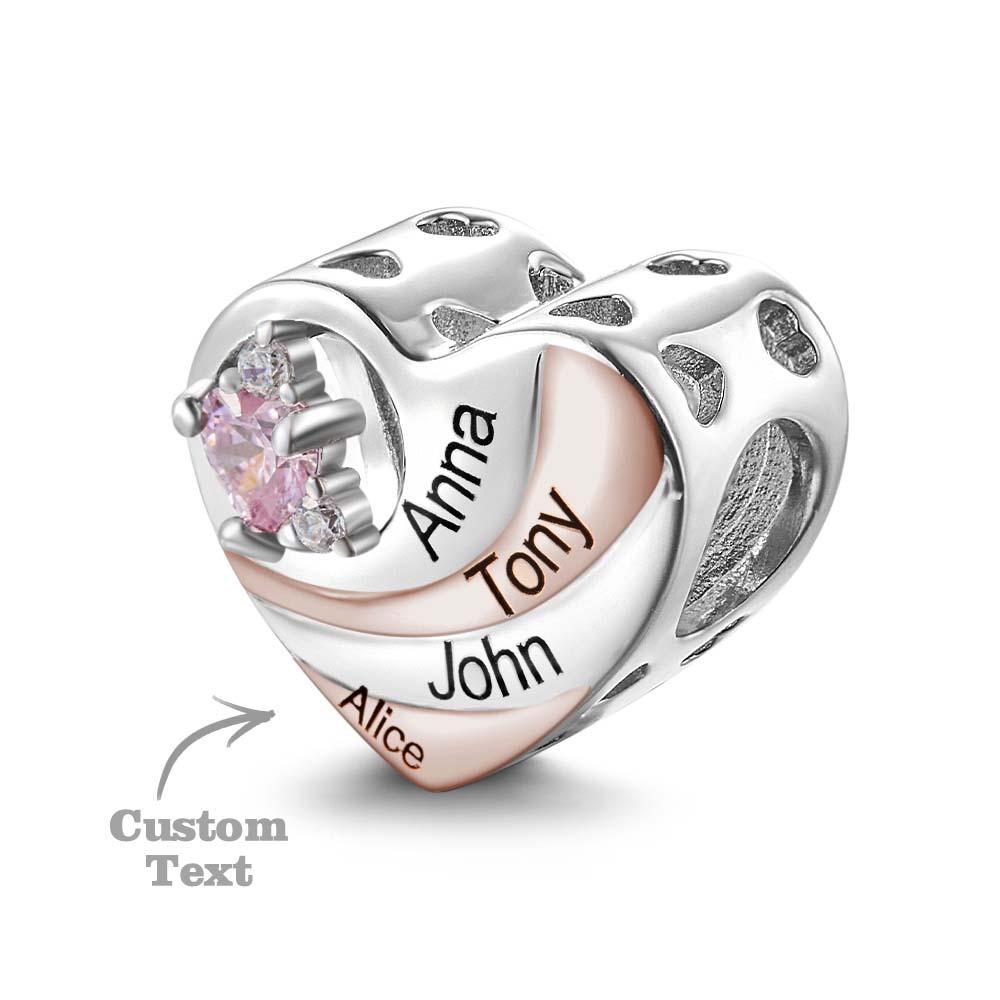 Custom Engraved Charm Exquisite Love Diamond Unique Gifts - NameNecklace