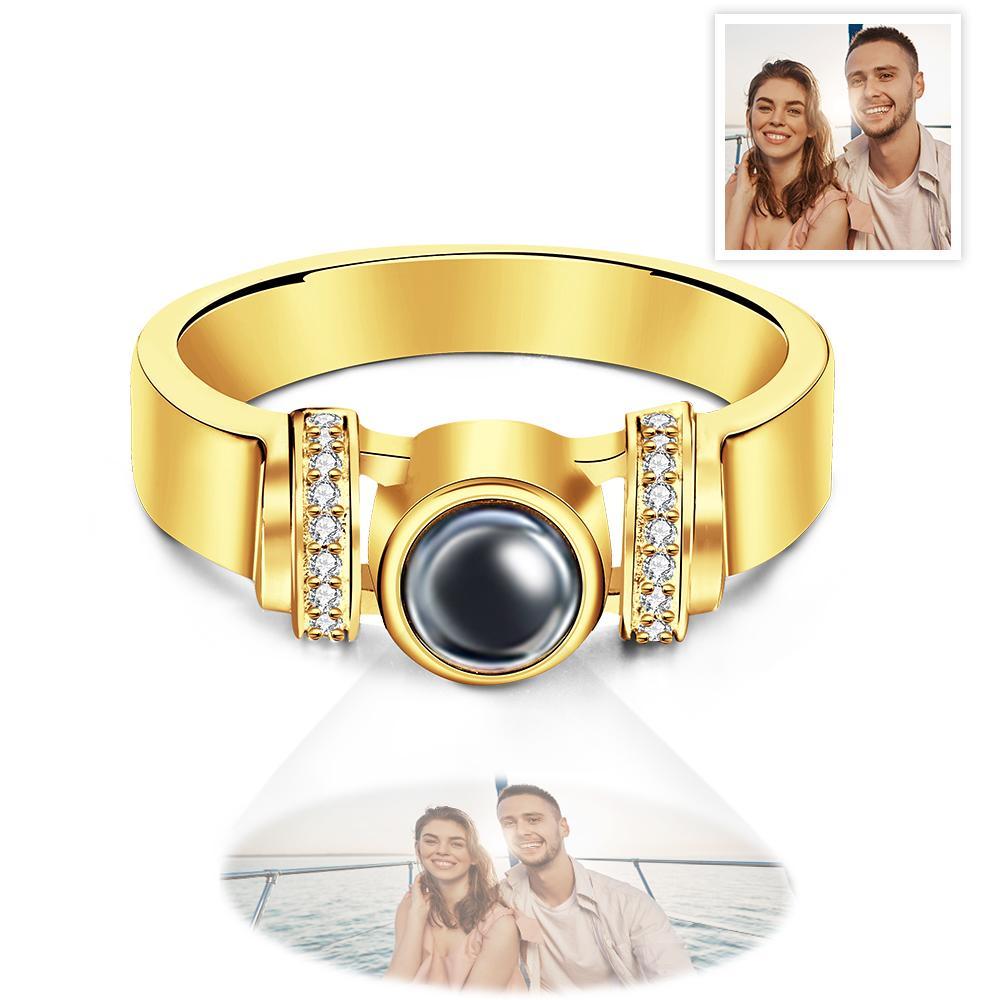 Personalized Photo Projection Ring Simple Elegant Jewelry For Her - NameNecklace