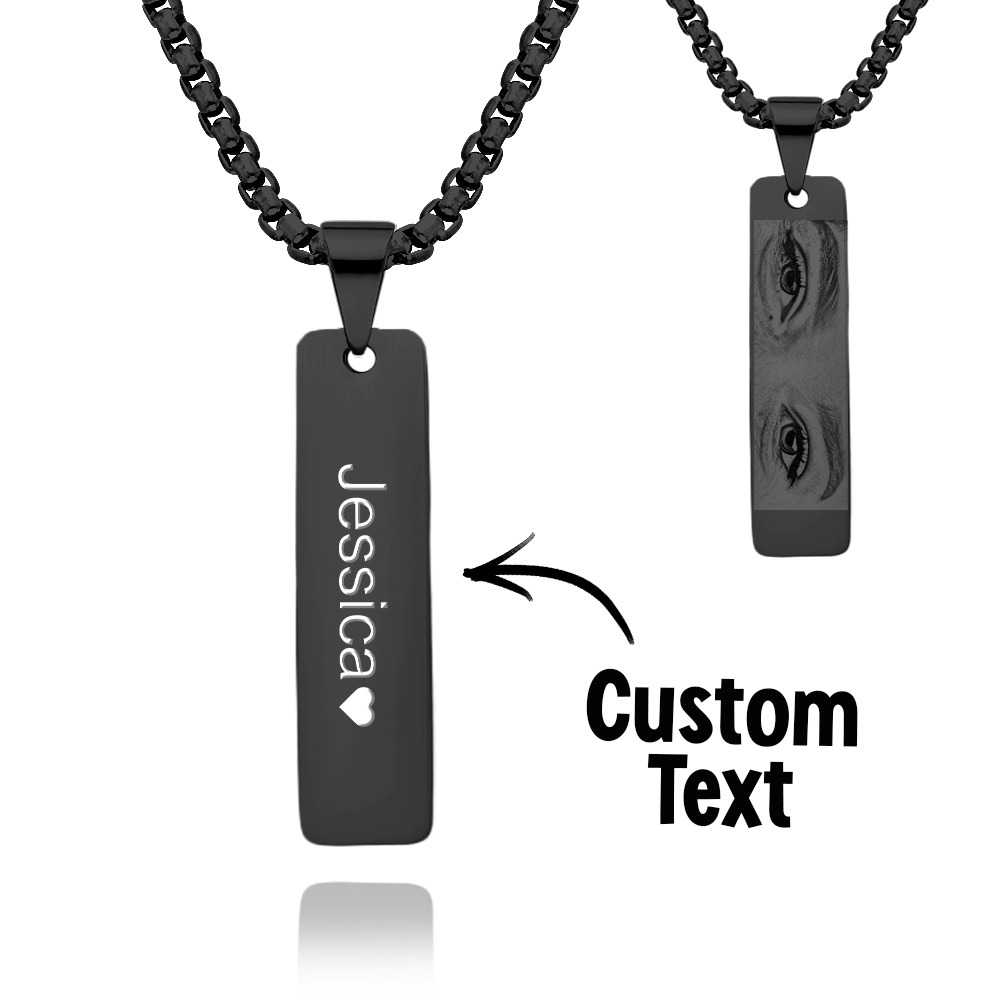 Custom Eyes Photo Necklace - namenecklace