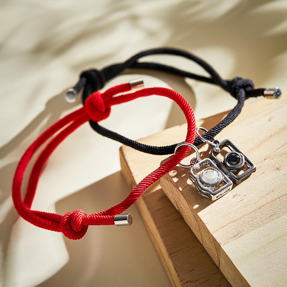 Custom Projection Photo Bracelet Creative Camera Couple Gifts - NameNecklace
