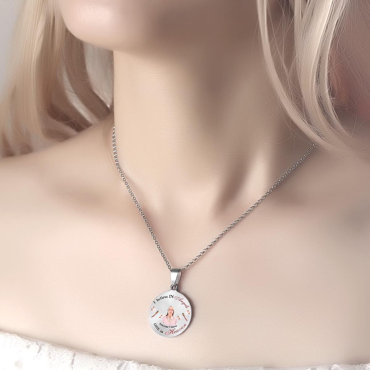 Custom Photo Necklace Custom Face Creative Commemorative Gifts - NameNecklace