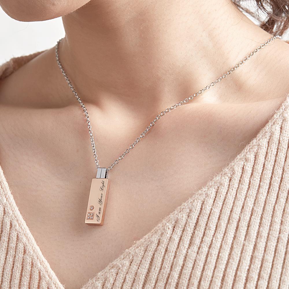 Custom Engraved Necklace Unique Design A Pair Gifts - NameNecklace