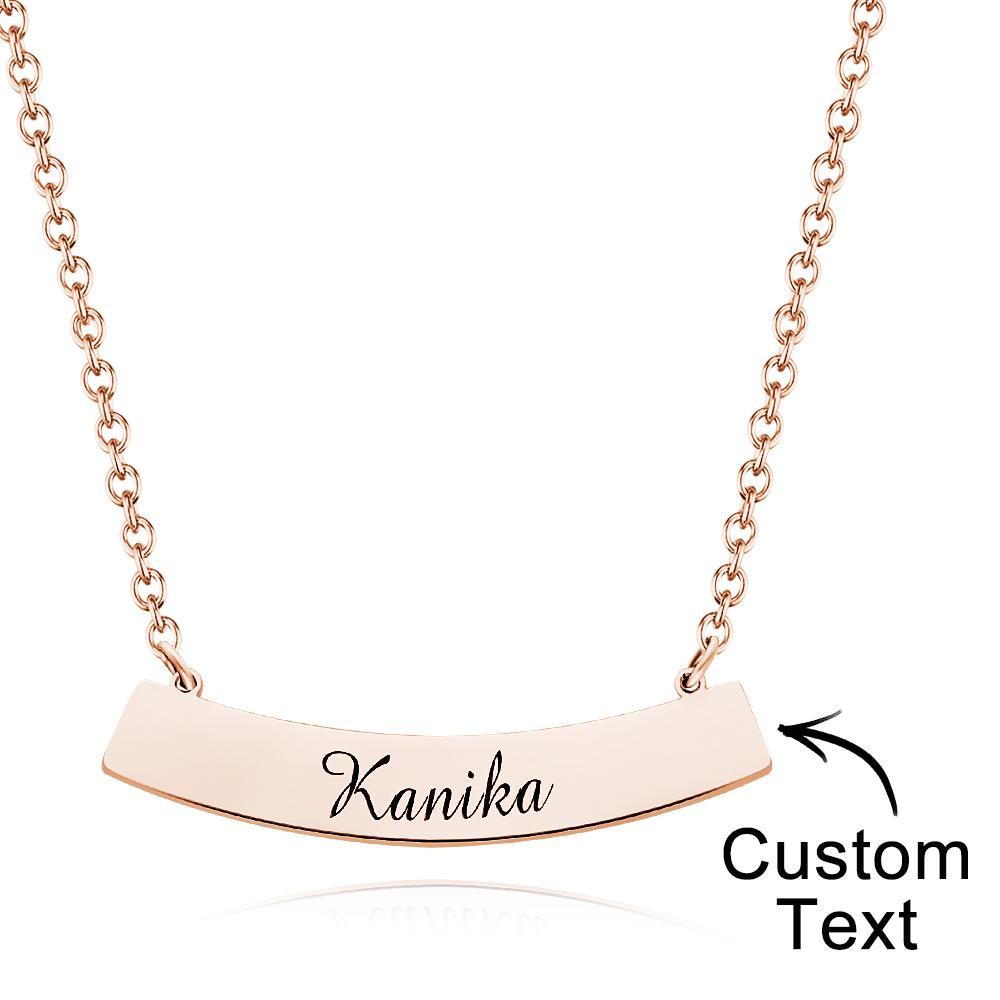 Personalized Stylish Necklace Engraved Pendant Necklace Jewelry for Her - NameNecklace