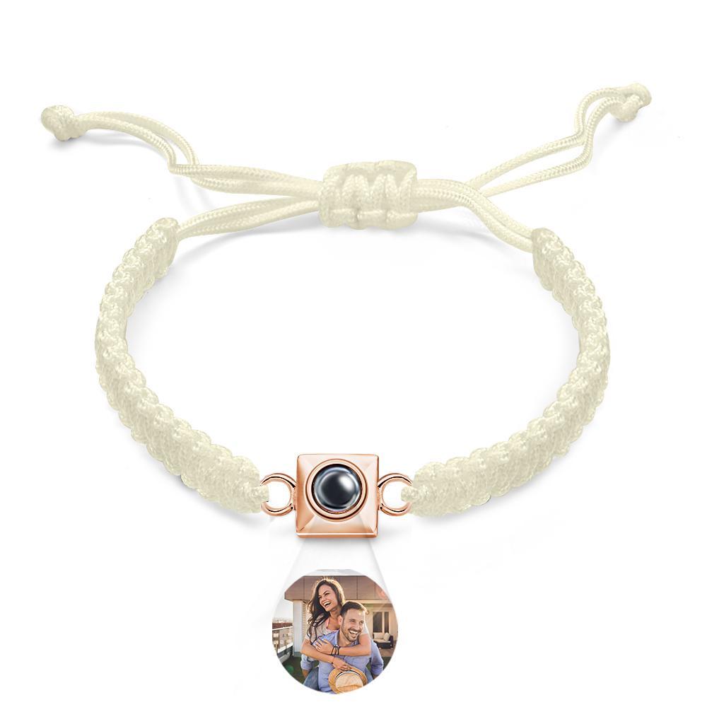 Custom Projection Bracelet Weave Fashion Gift for Men - NameNecklace