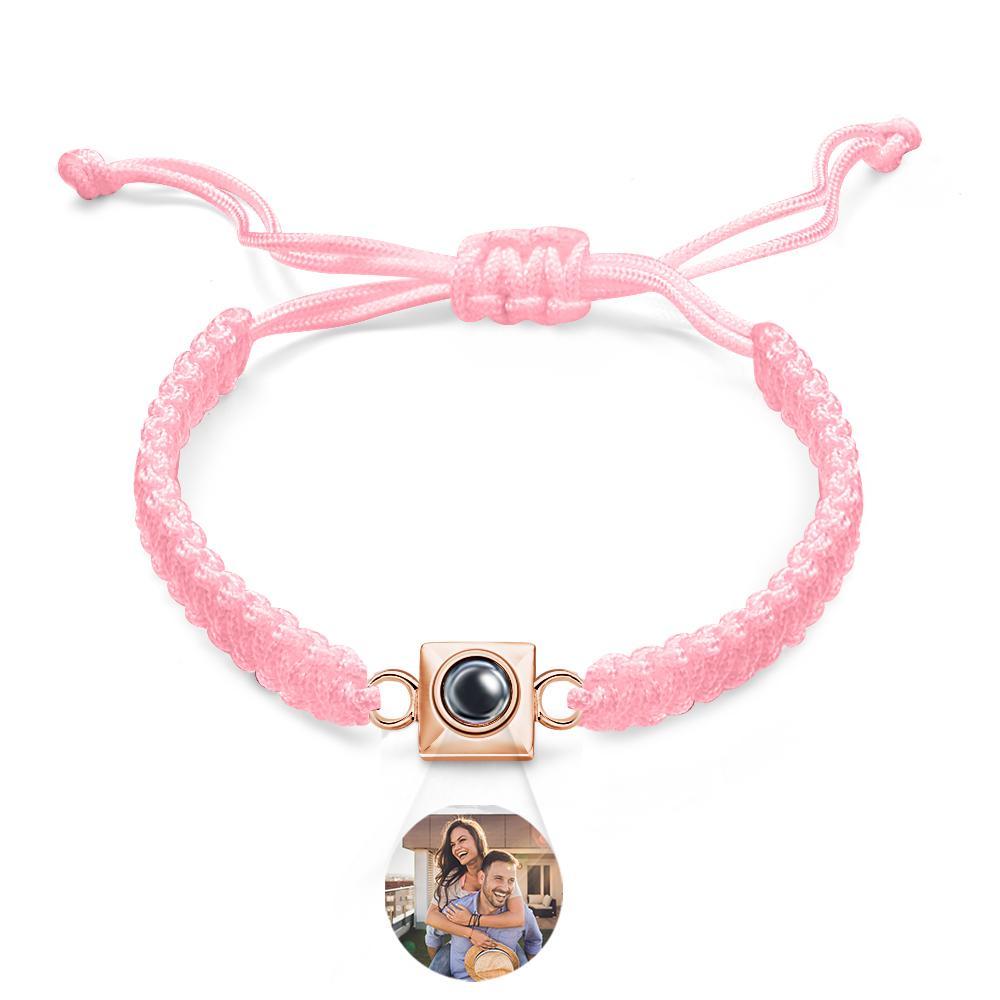 Custom Projection Bracelet Weave Fashion Gift for Men - NameNecklace