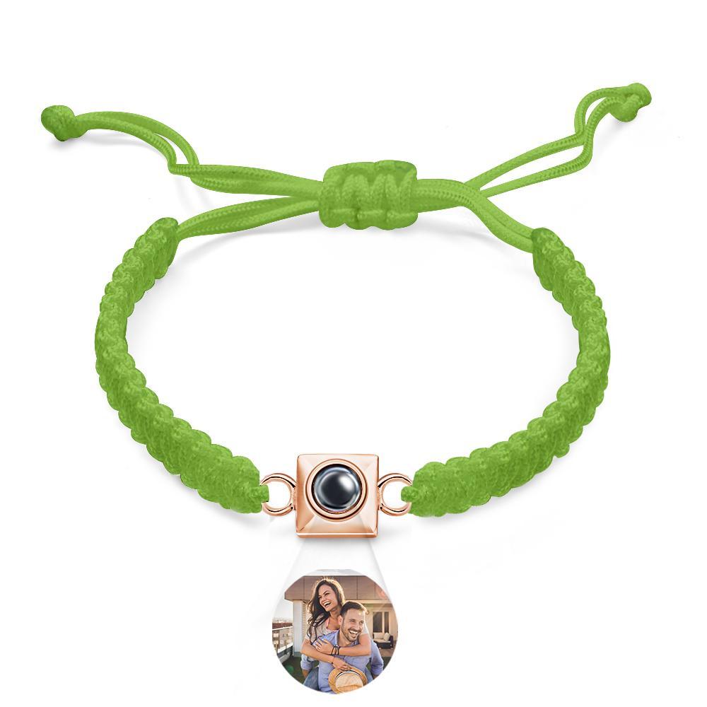 Custom Projection Bracelet Weave Fashion Gift for Men - NameNecklace