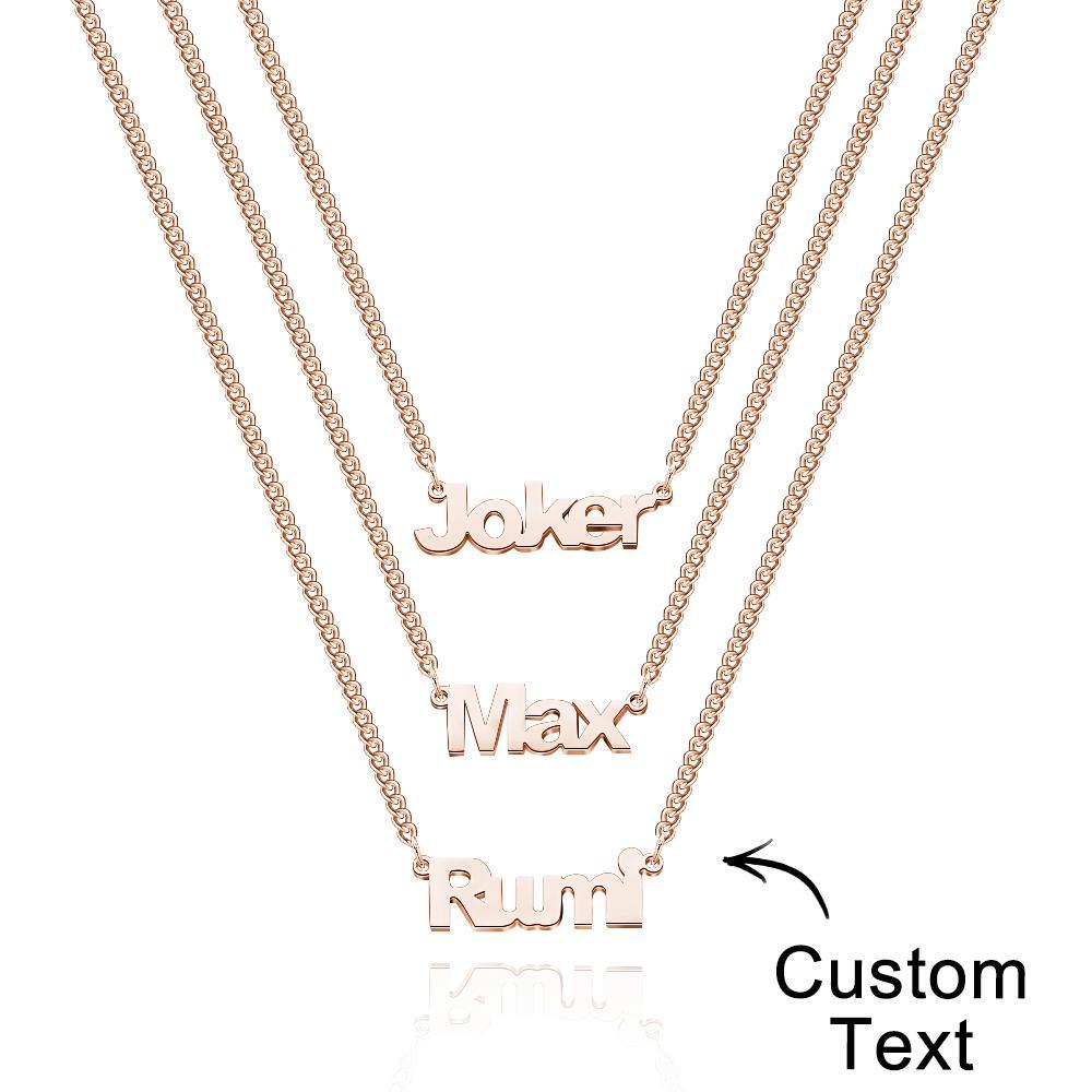 Custom Name Necklace Fashion Stack Girl Gift - NameNecklace