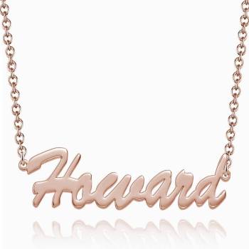 Personalized Customized Your Name Jewelry Name Necklace Rose Gold Plated
