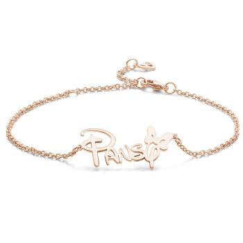 Custom Disney Bracelet Children's Bracelet With Name Rose Gold