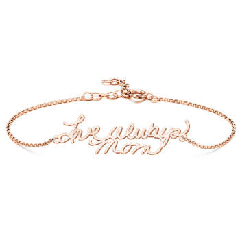 Personalized Photo Handwriting Bracelet Memorial Custom Keepsake Gift for Mom Girlfriend Family - NameNecklace