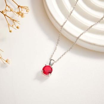 Custom Birthstone Strip Necklace Creative Colorful Zircon Necklace For Women - NameNecklace