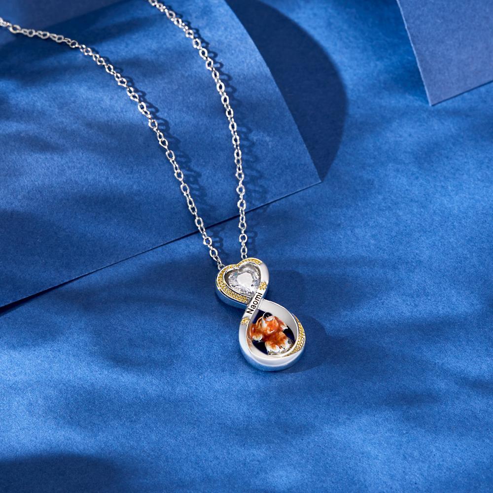 Custom Engraved Necklace Infinite Love Pet Theme Gifts - NameNecklace