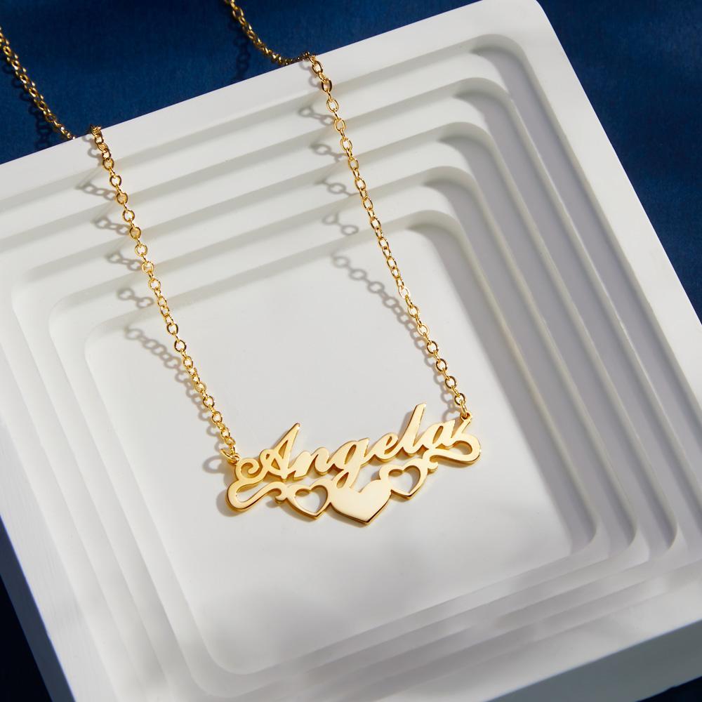 Custom Name Necklace Heart Unique Commemorative Gifts - NameNecklace