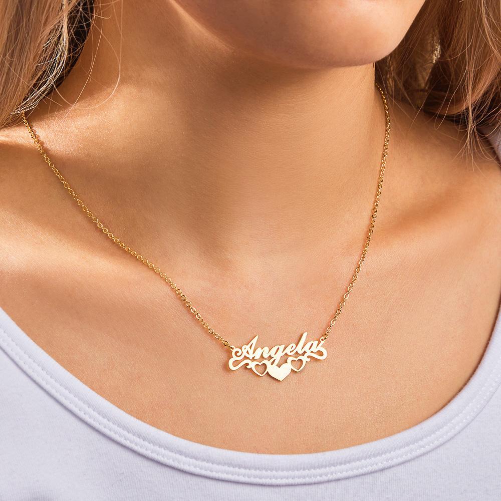 Custom Name Necklace Heart Unique Commemorative Gifts - NameNecklace