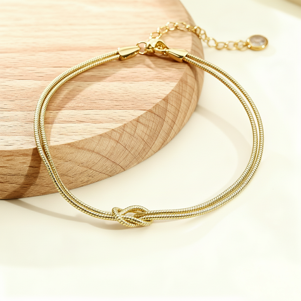 Infinity Knot Bracelet Eternal Knot Love Bracelet Minimalist Infinity Knot Bracelet Love Knot Bracelet
