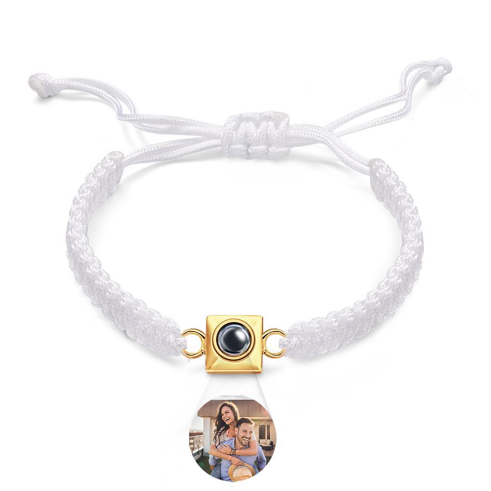 Custom Projection Bracelet Weave Fashion Gift for Men - NameNecklace