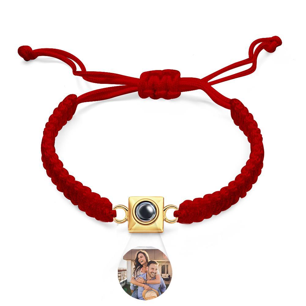 Custom Projection Bracelet Weave Fashion Gift for Men - NameNecklace