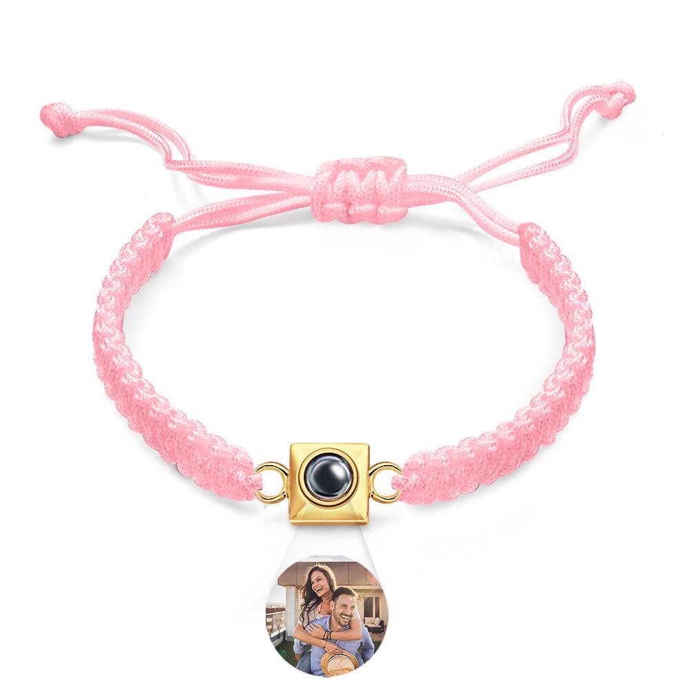 Custom Projection Bracelet Weave Fashion Gift for Men - NameNecklace
