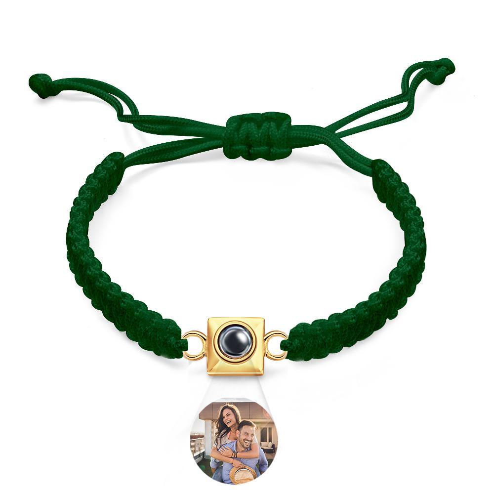 Custom Projection Bracelet Weave Fashion Gift for Men - NameNecklace