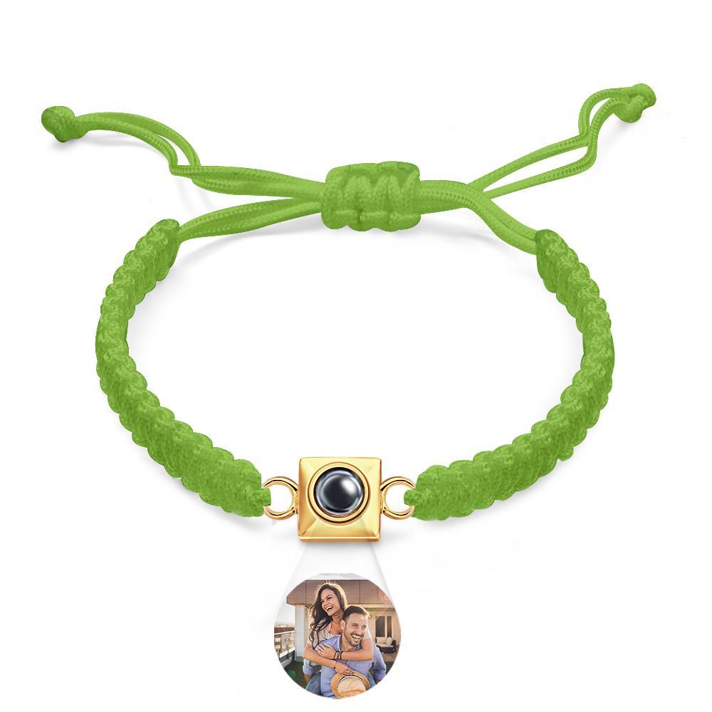 Custom Projection Bracelet Weave Fashion Gift for Men - NameNecklace