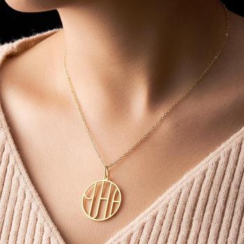 Personalized Unique Design Monogram Custom Name Logo Necklace - NameNecklace