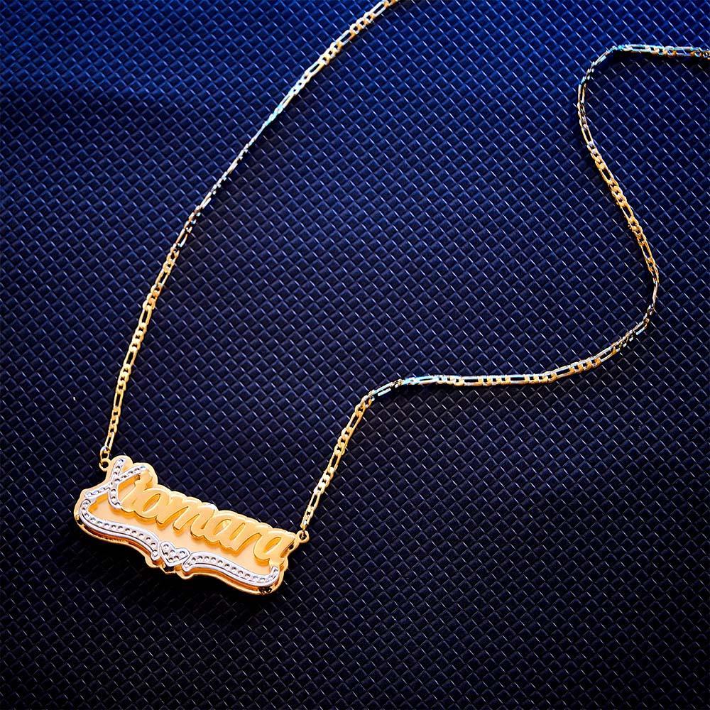 Personalized Hip Hop Name Necklace Initial Bling Decor Necklace Gifts for Men - NameNecklace