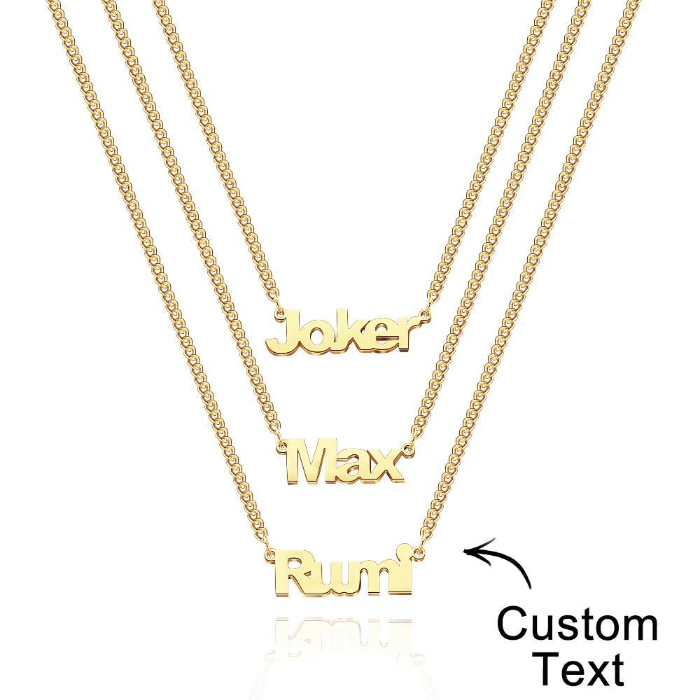 Custom Name Necklace Fashion Stack Girl Gift - NameNecklace