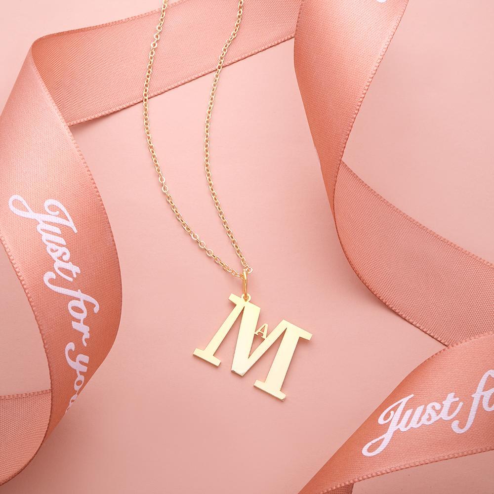 Custom Engraved Necklace Simple Letter Unique Gifts - NameNecklace