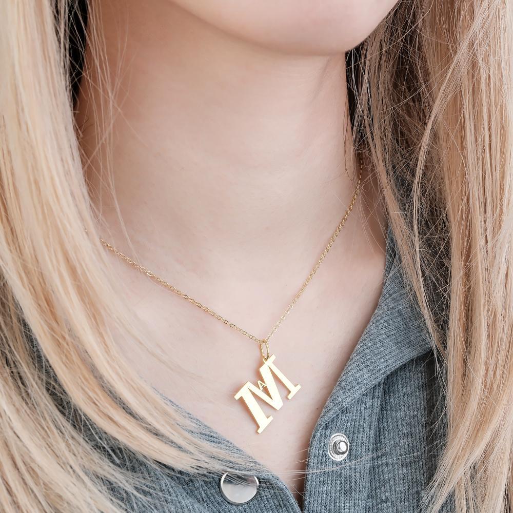 Custom Engraved Necklace Simple Letter Unique Gifts - NameNecklace