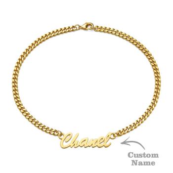 Thick Name Bracelet Personalized Your Name for Men Boys Women Heavy Curb Chain - NameNecklace