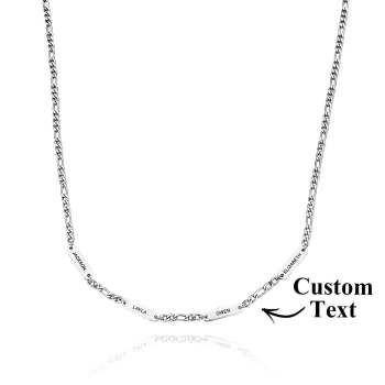 Engravable Necklace Fashionable Stainless Steel Chain Gifts For Men - NameNecklace