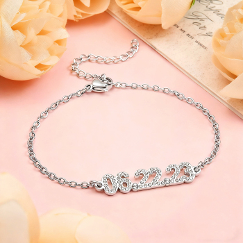 Personalized Date Bracelet Custom Anniversary Date Bracelet for Her Mi
