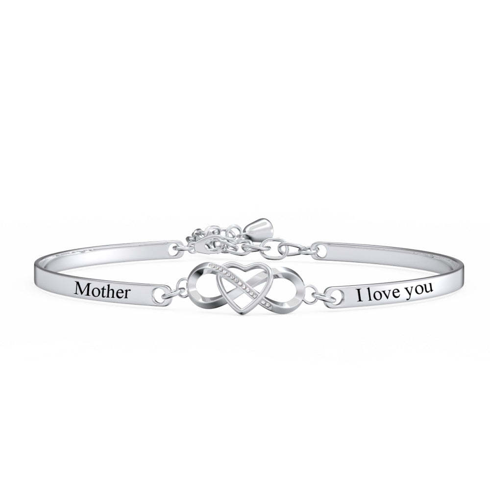 Mothers Day Bracelet Custom Gift for Mom Personalized Engraved Bracelet