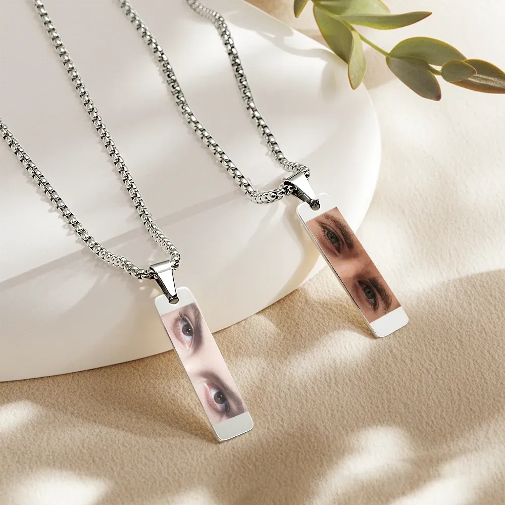 Custom Eyes Photo Necklace